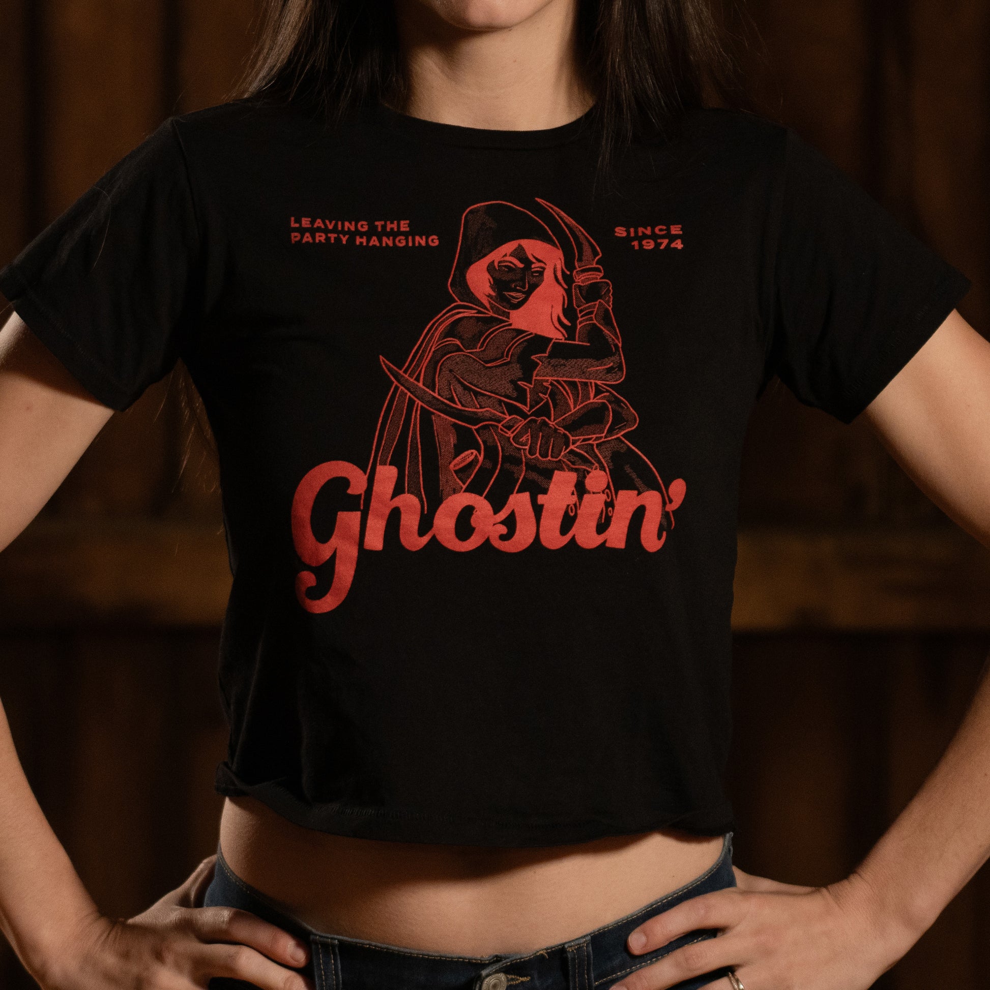 Dungeons & Dragons, Dungeons And Dragons, Female, Rogue Thief, D&D, 5E, High-waisted T-shirt, T-shirt, Black, Dungeon Master, Class, Ghostin', TTRPG, Pathfinder