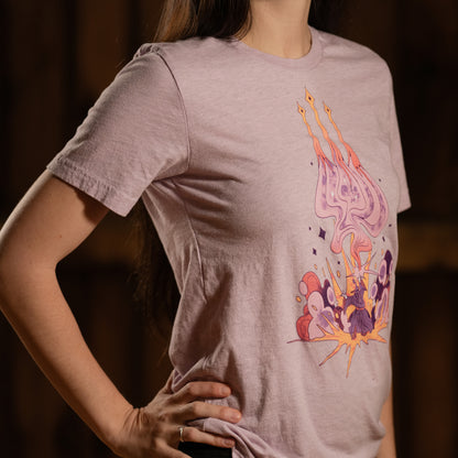 Dungeons & Dragons, Dungeons And Dragons, Magic Missile, D&D, 5E, T-shirt, Shirt, Heather Prism, Dungeon Master, Spell, Spell Series, Pathfinder, TTRPG, DND