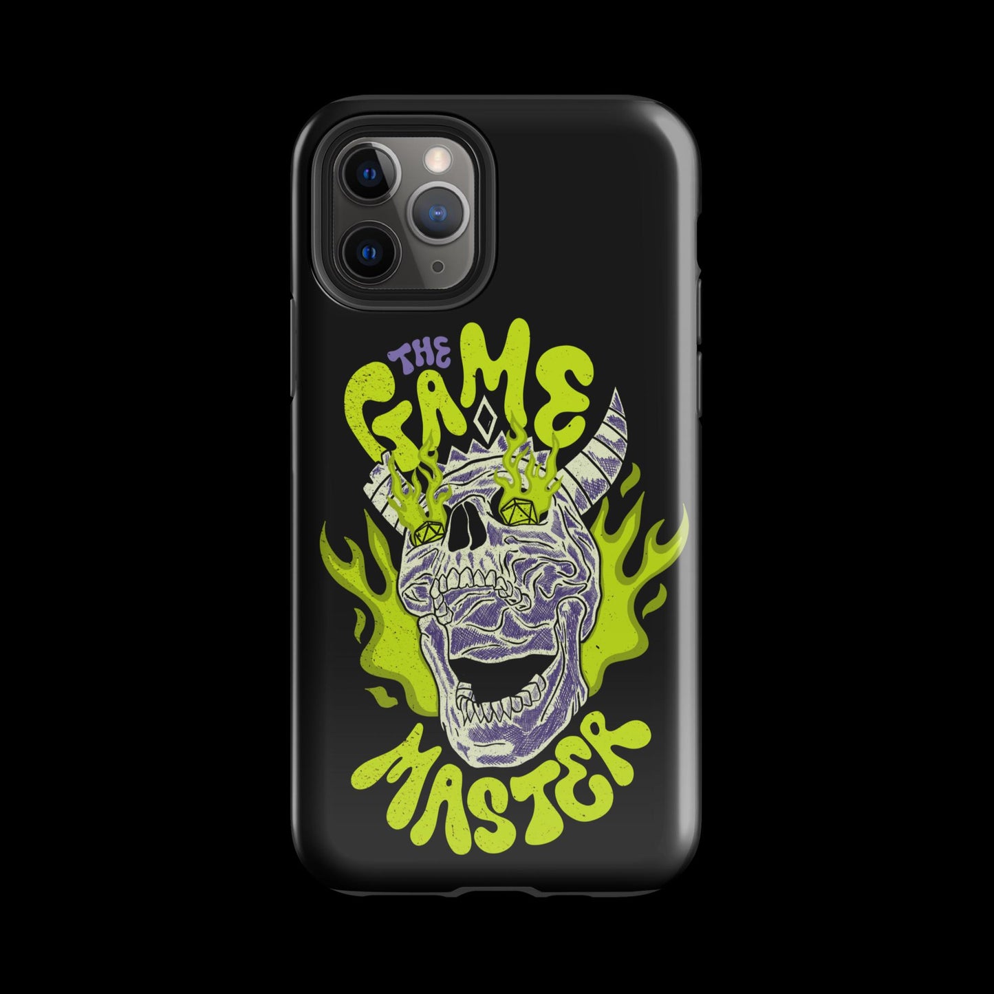 The "Inked GM" Flaming Skull Tough case for iPhone®