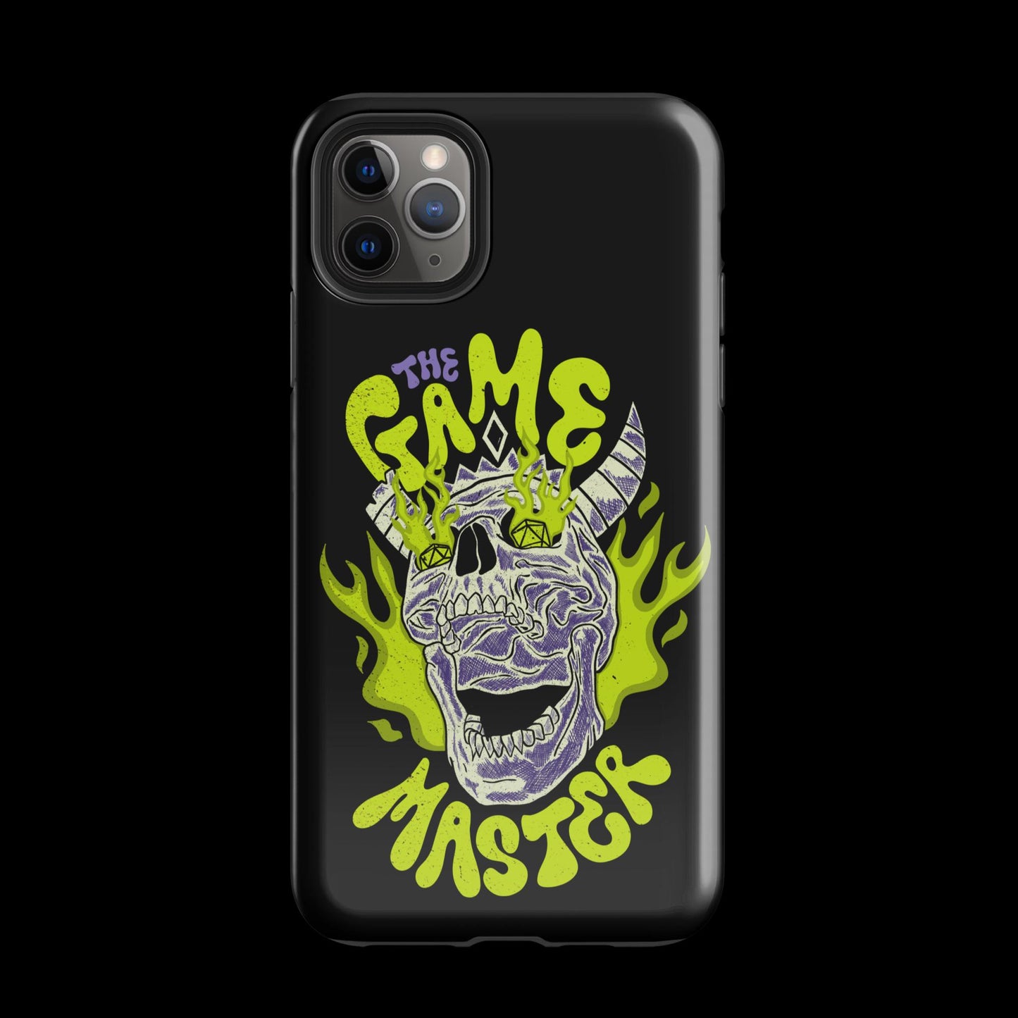 The "Inked GM" Flaming Skull Tough case for iPhone®