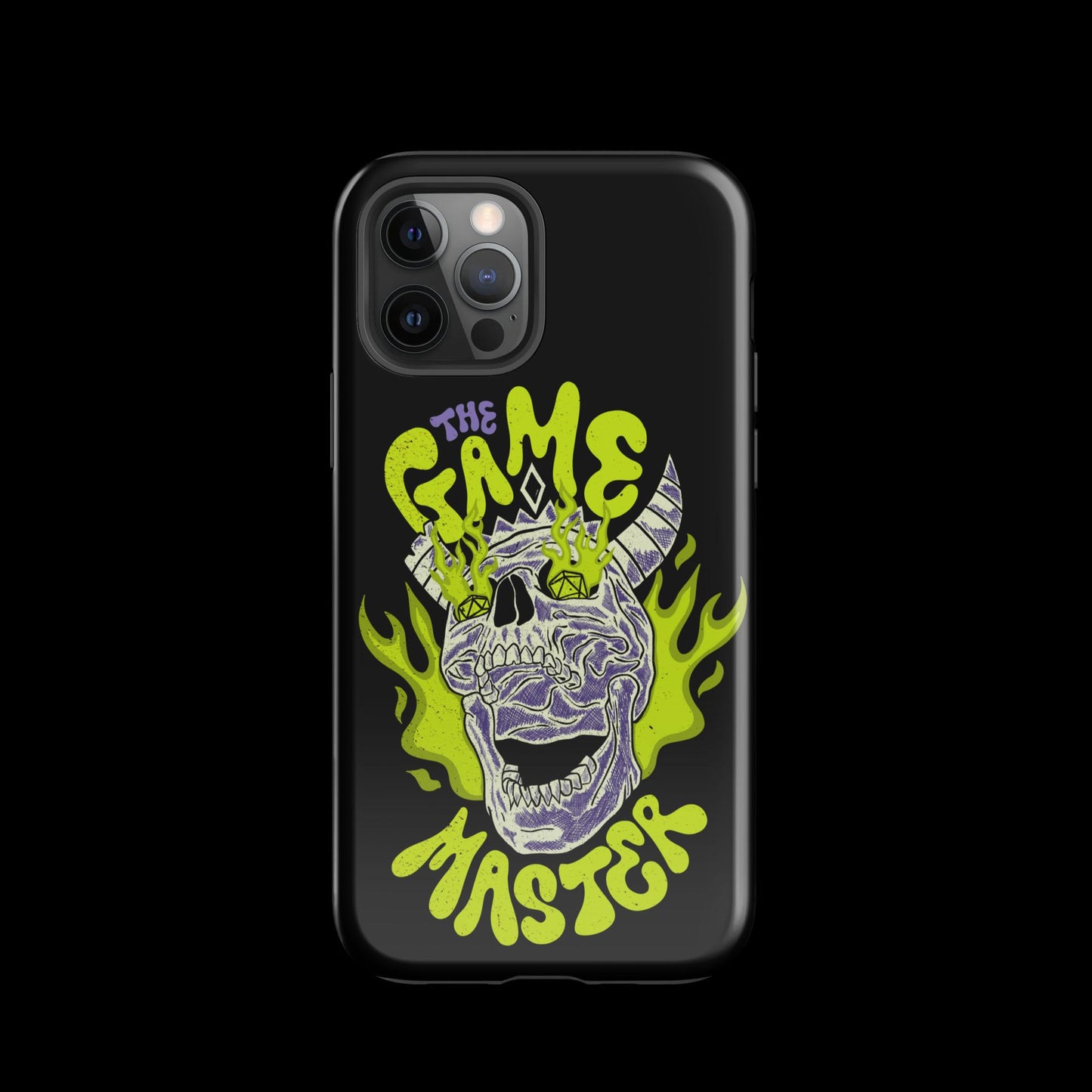 The "Inked GM" Flaming Skull Tough case for iPhone®