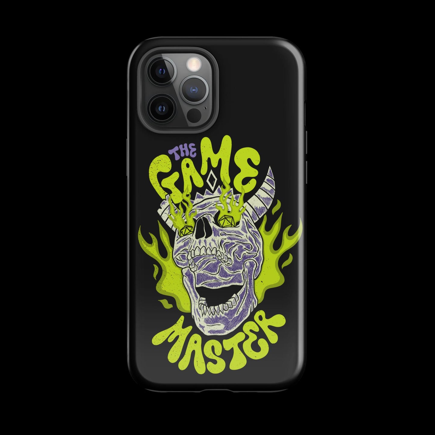 The "Inked GM" Flaming Skull Tough case for iPhone®