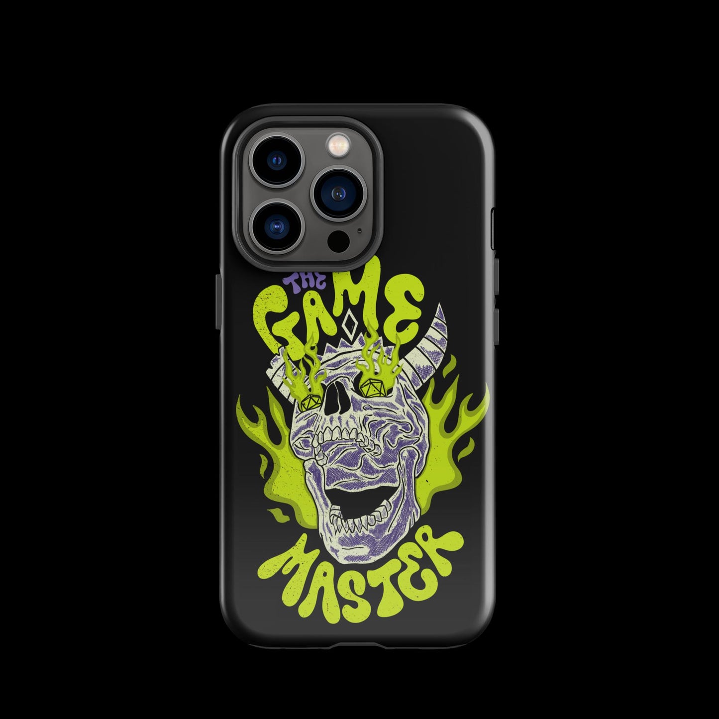 The "Inked GM" Flaming Skull Tough case for iPhone®