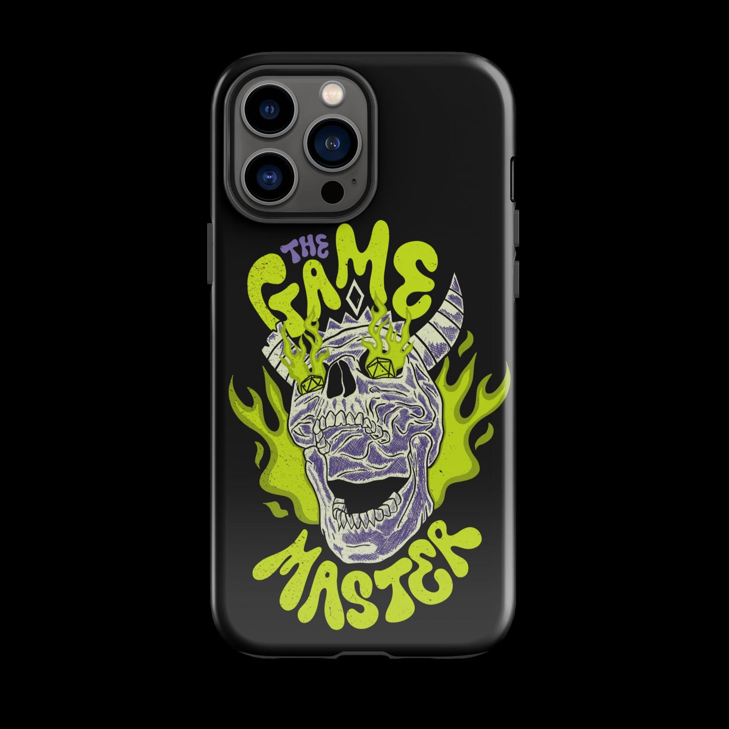 The "Inked GM" Flaming Skull Tough case for iPhone®