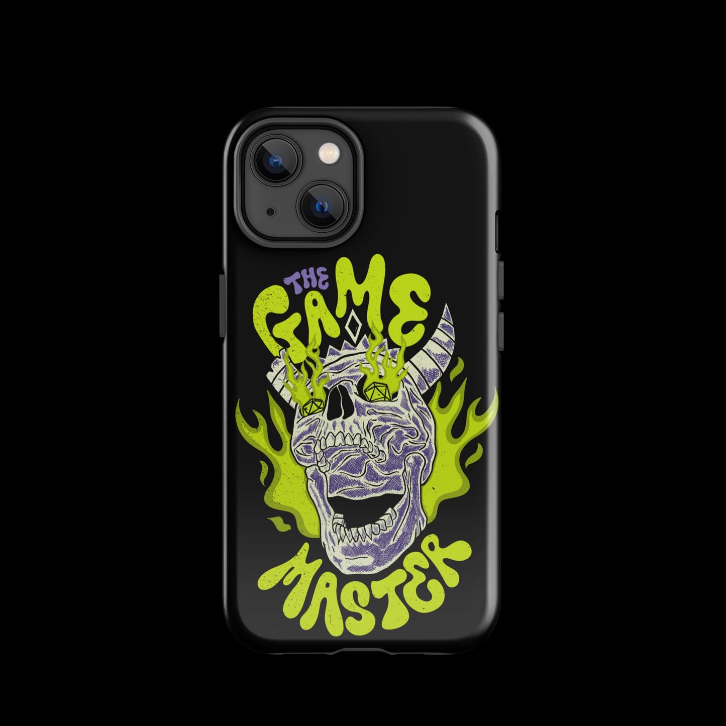 The "Inked GM" Flaming Skull Tough case for iPhone®