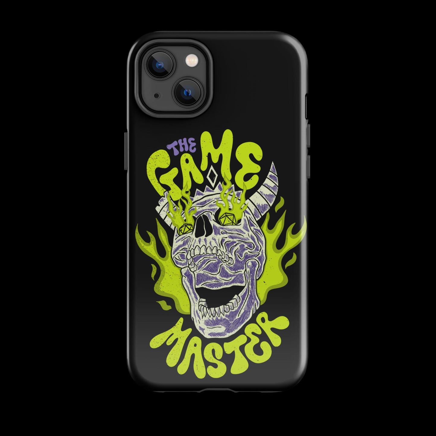 The "Inked GM" Flaming Skull Tough case for iPhone®