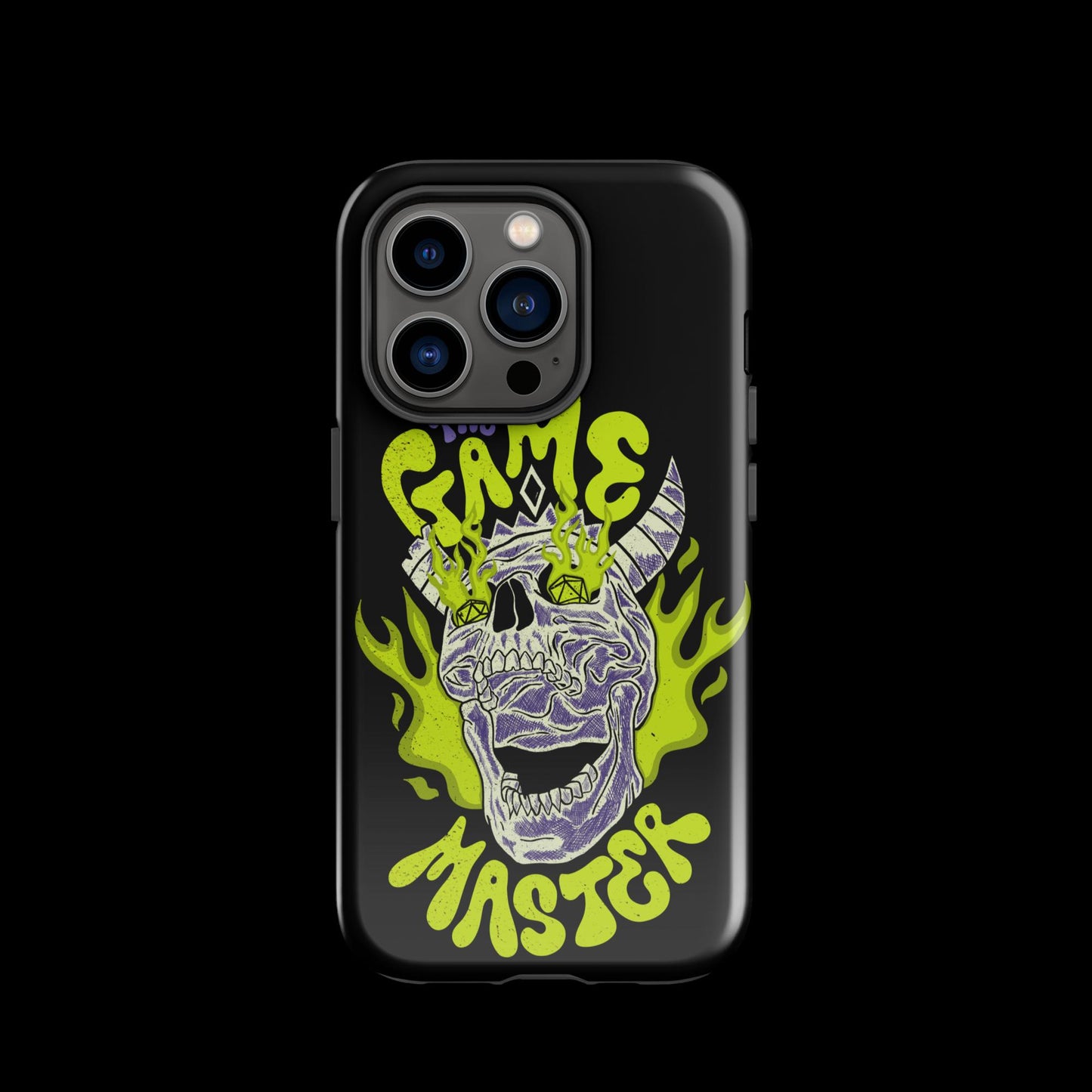 The "Inked GM" Flaming Skull Tough case for iPhone®