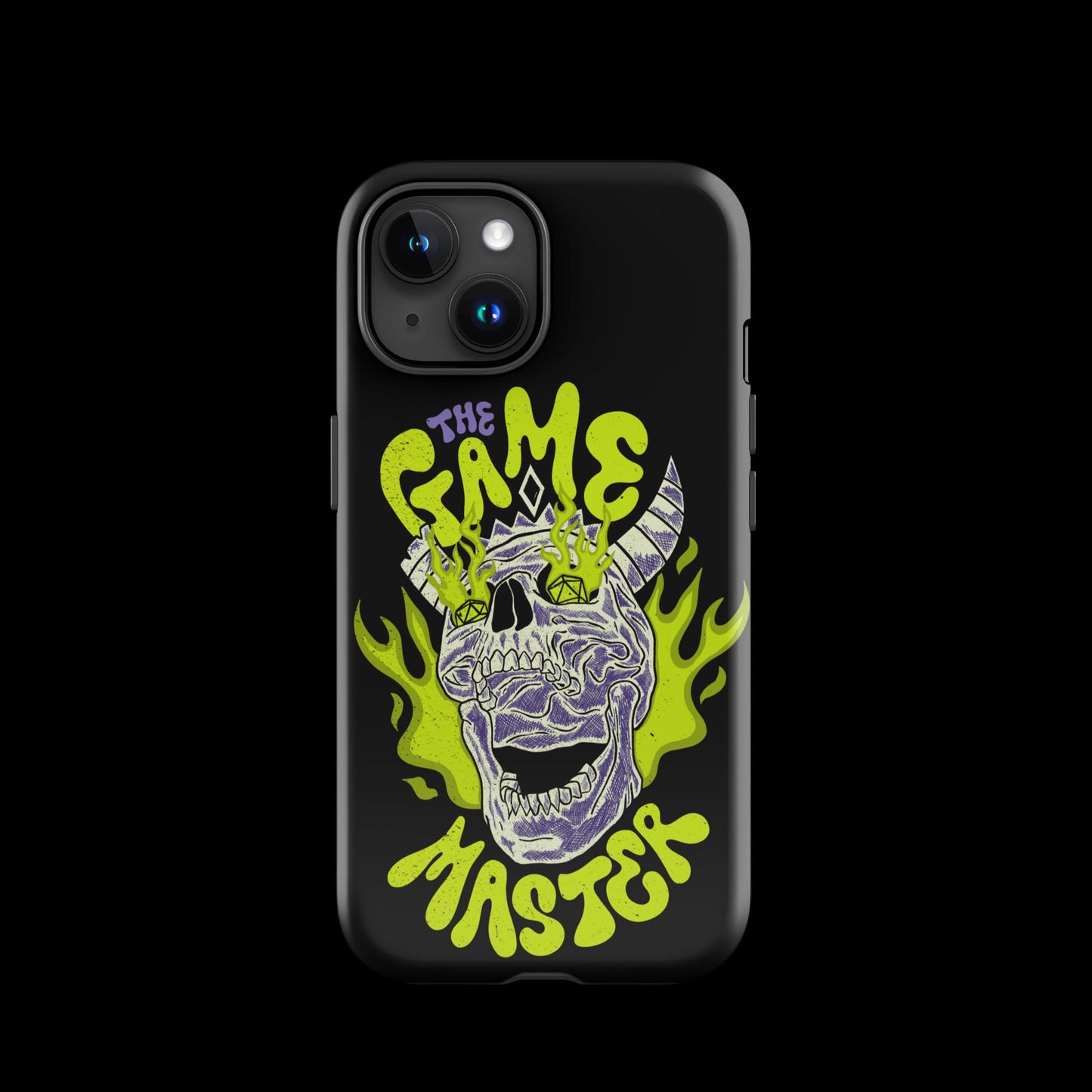 The "Inked GM" Flaming Skull Tough case for iPhone®