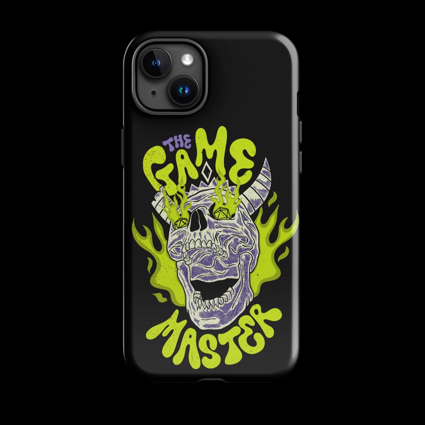 The "Inked GM" Flaming Skull Tough case for iPhone®