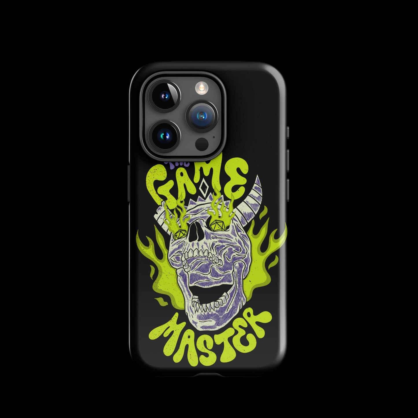 The "Inked GM" Flaming Skull Tough case for iPhone®