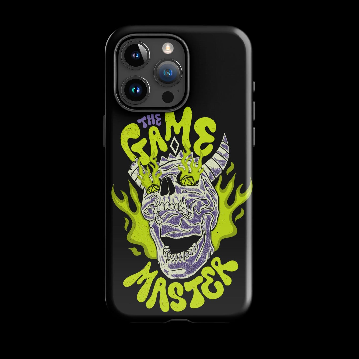 The "Inked GM" Flaming Skull Tough case for iPhone®