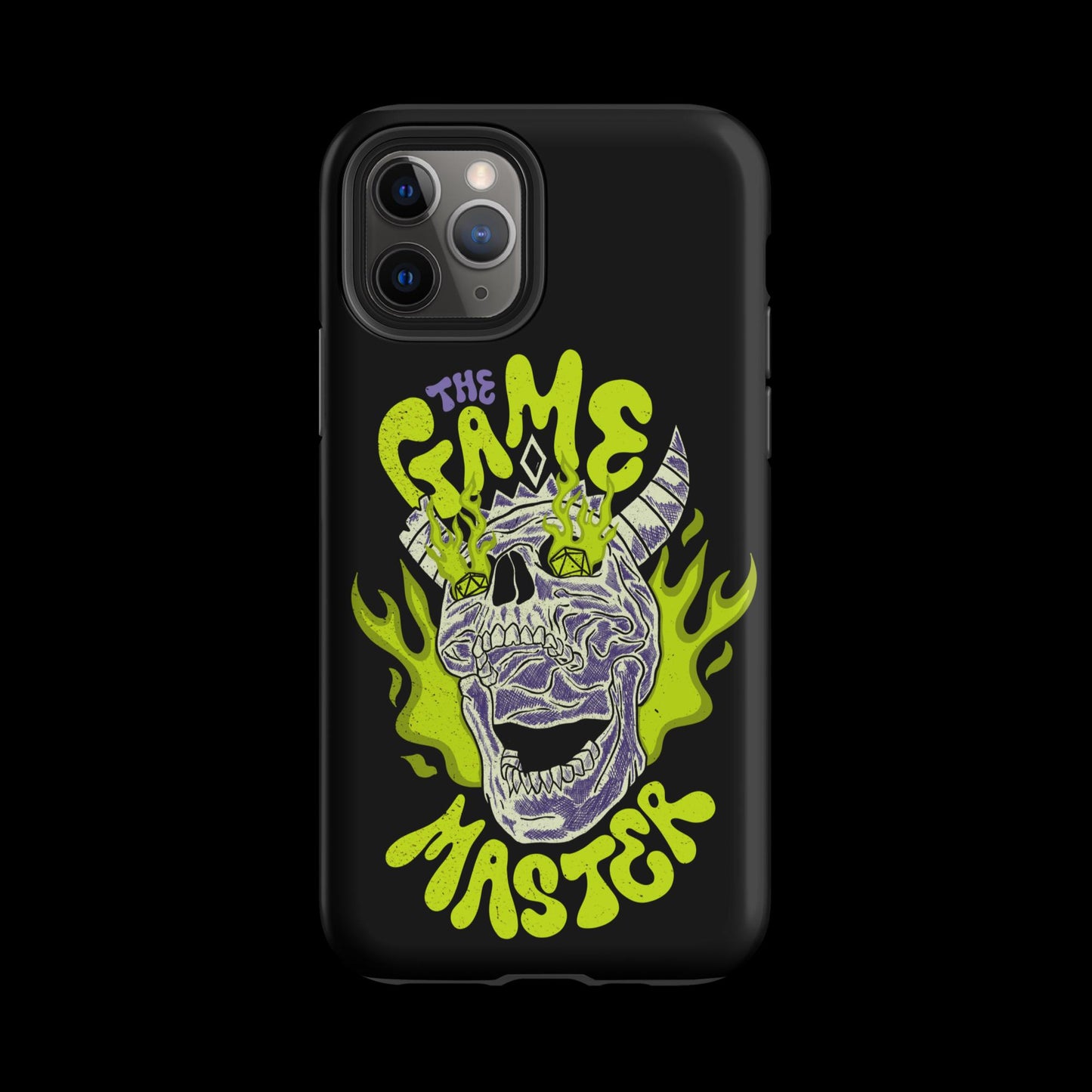 The "Inked GM" Flaming Skull Tough case for iPhone®