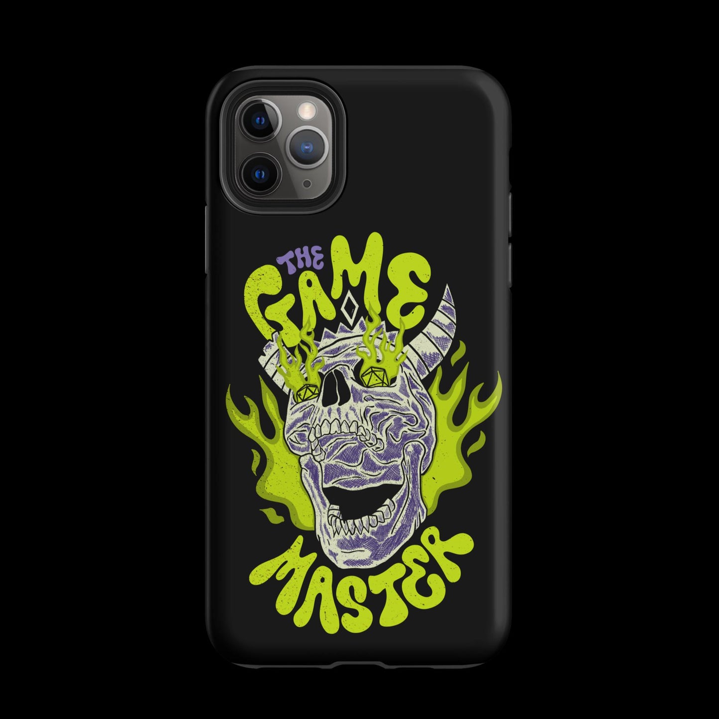 The "Inked GM" Flaming Skull Tough case for iPhone®