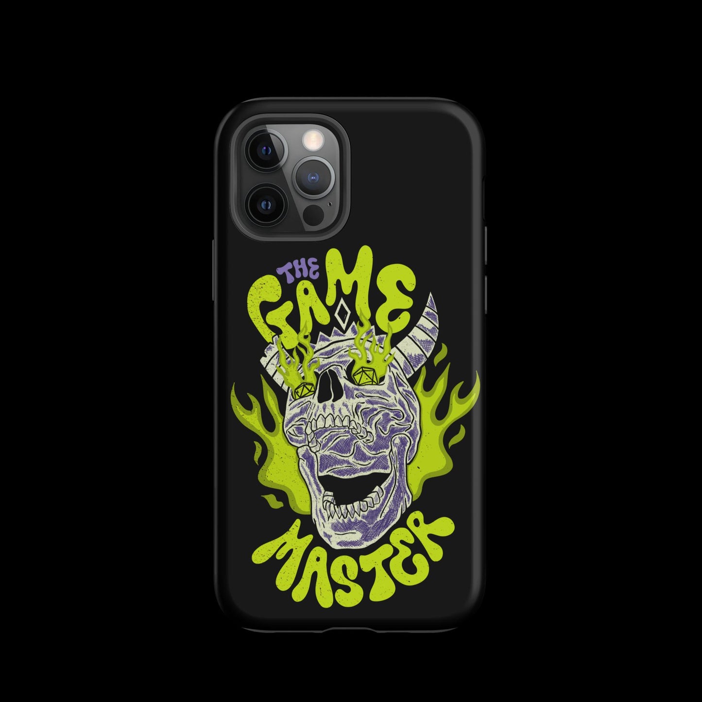 The "Inked GM" Flaming Skull Tough case for iPhone®