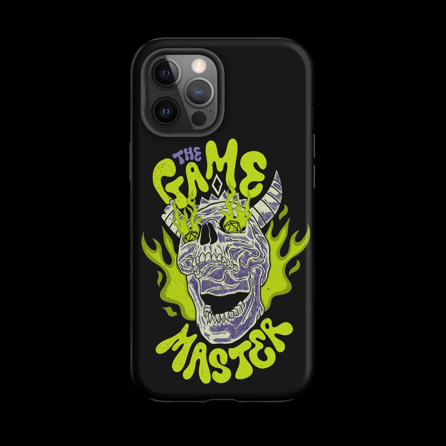 The "Inked GM" Flaming Skull Tough case for iPhone®