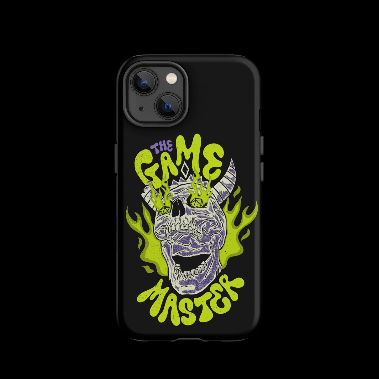 The "Inked GM" Flaming Skull Tough case for iPhone®