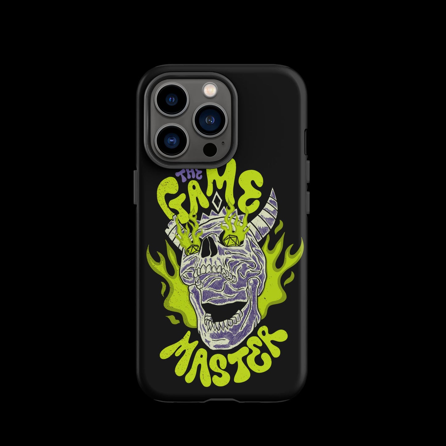 The "Inked GM" Flaming Skull Tough case for iPhone®