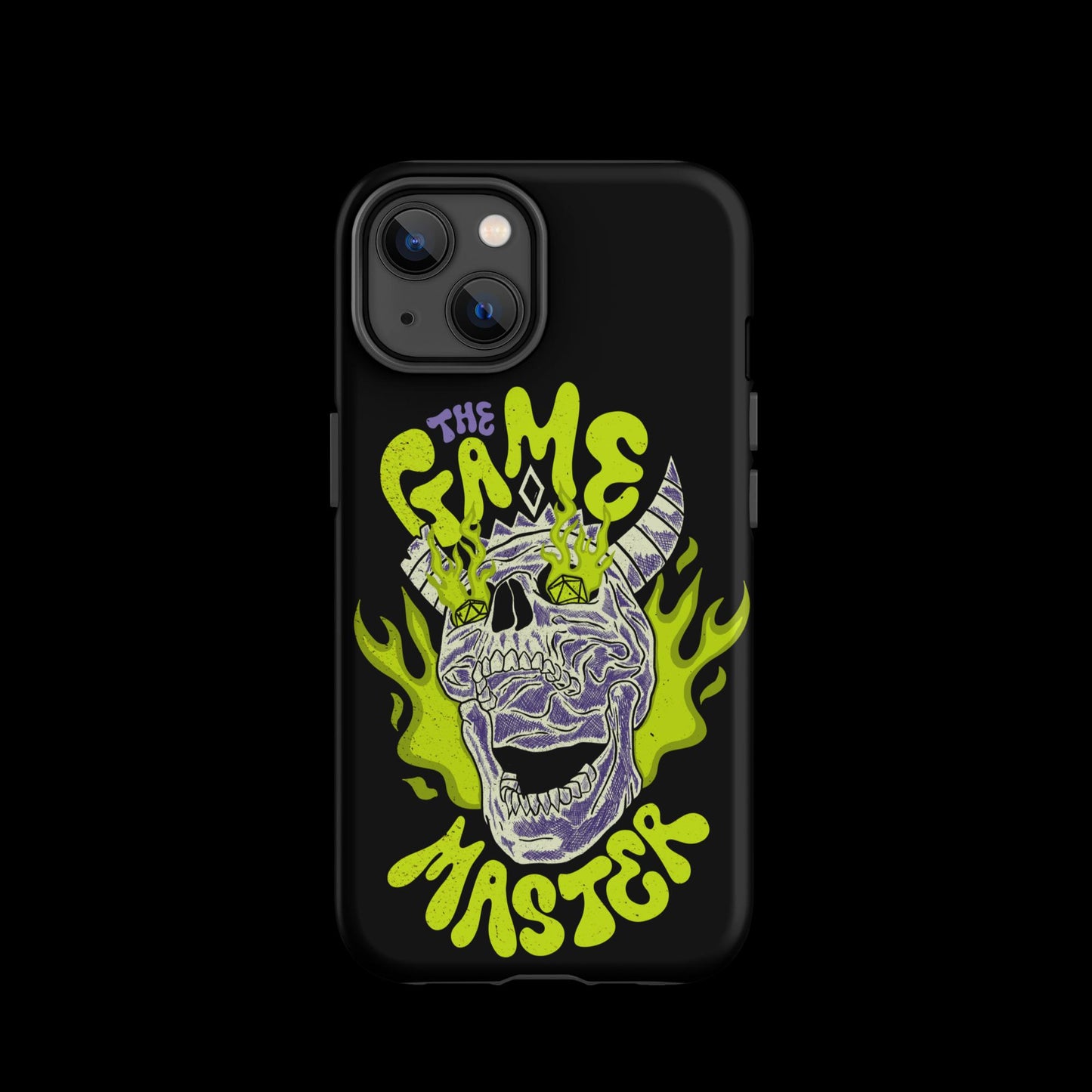 The "Inked GM" Flaming Skull Tough case for iPhone®