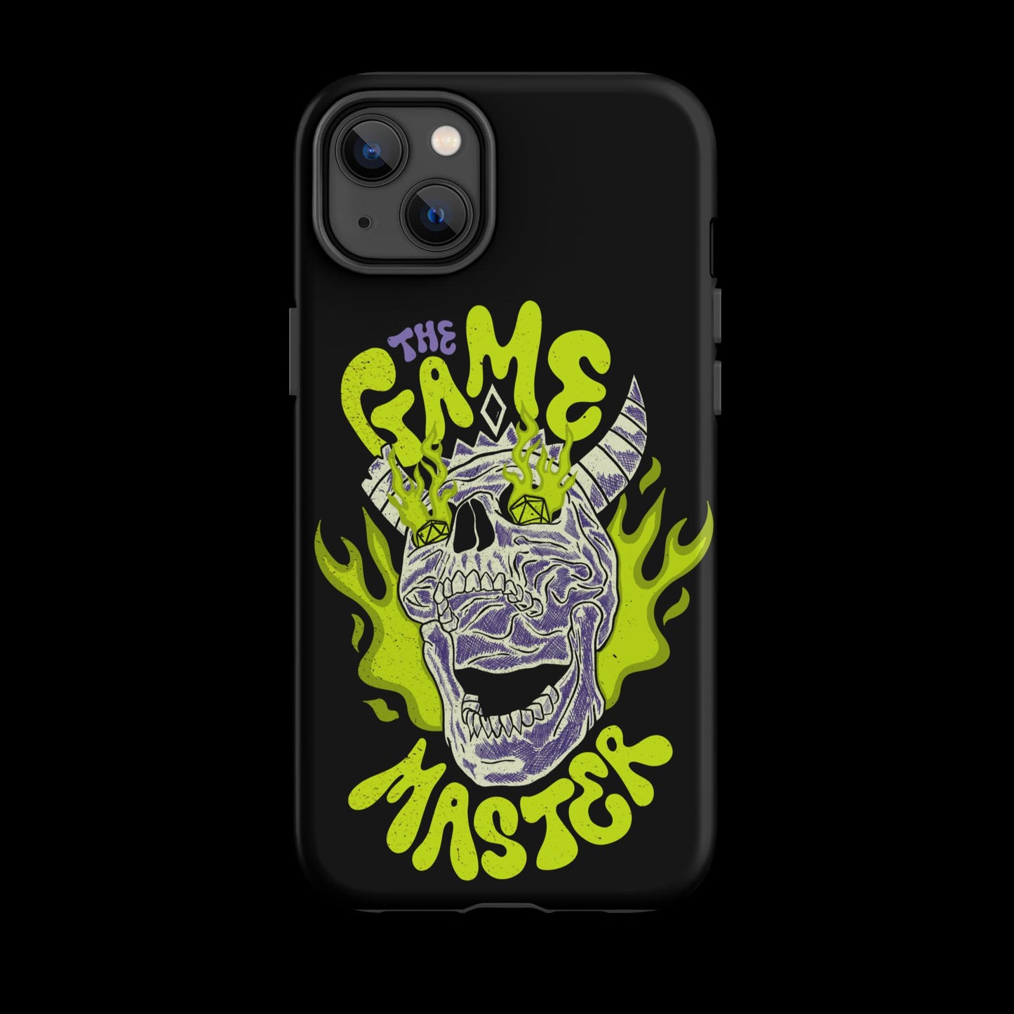 The "Inked GM" Flaming Skull Tough case for iPhone®