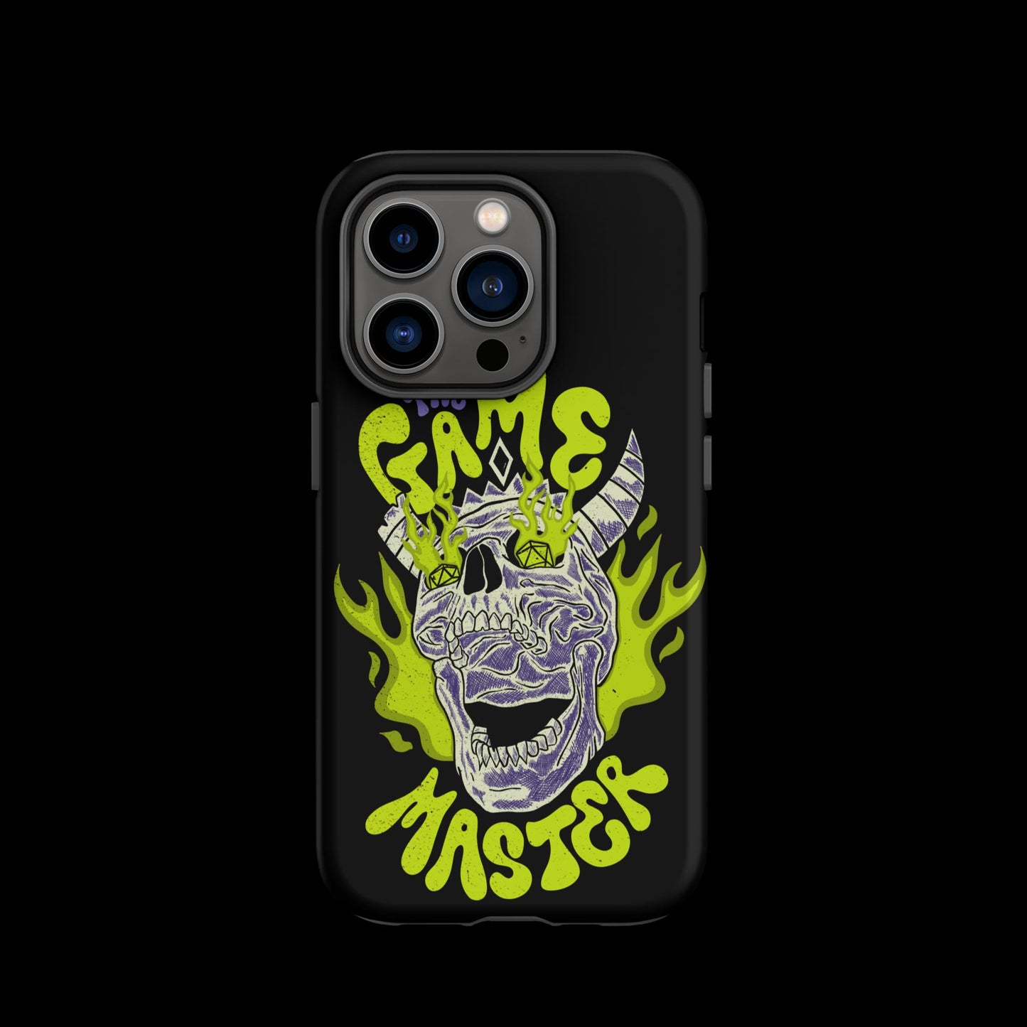 The "Inked GM" Flaming Skull Tough case for iPhone®