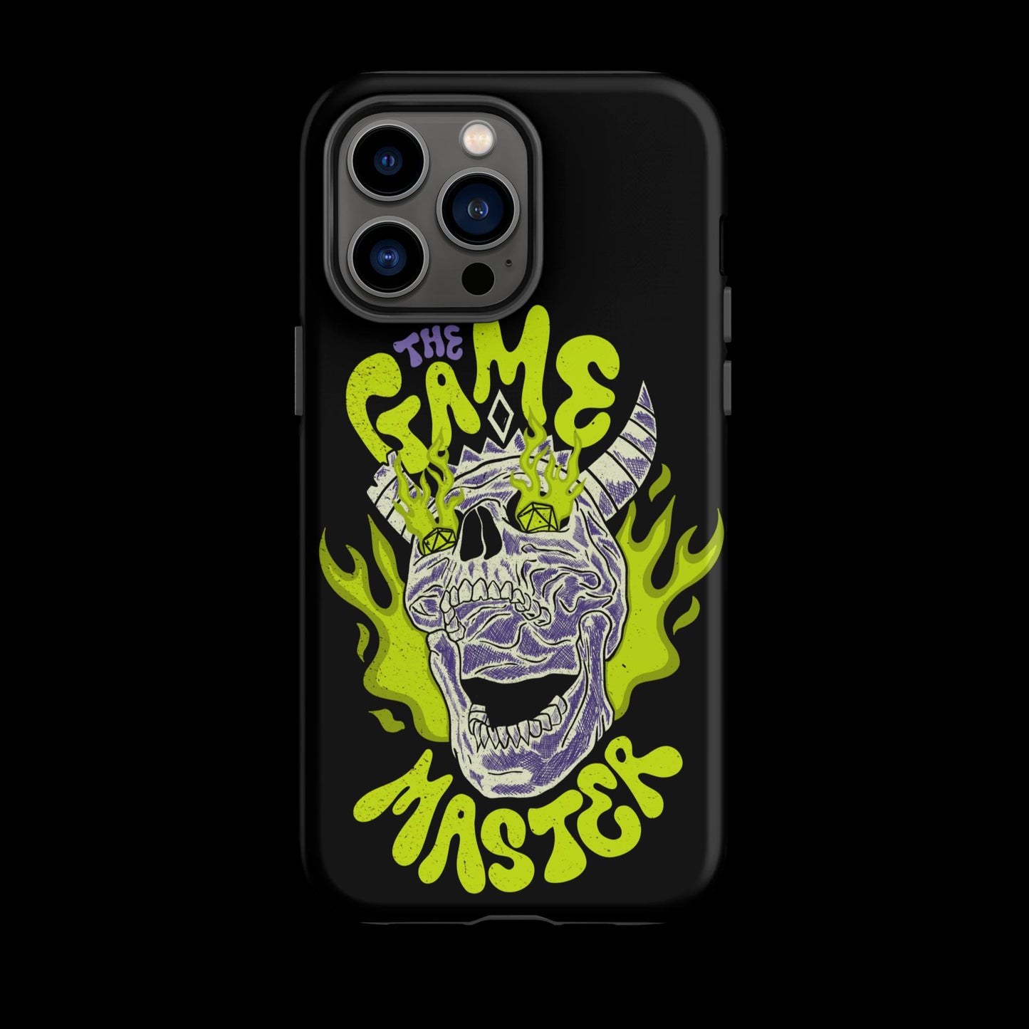 The "Inked GM" Flaming Skull Tough case for iPhone®