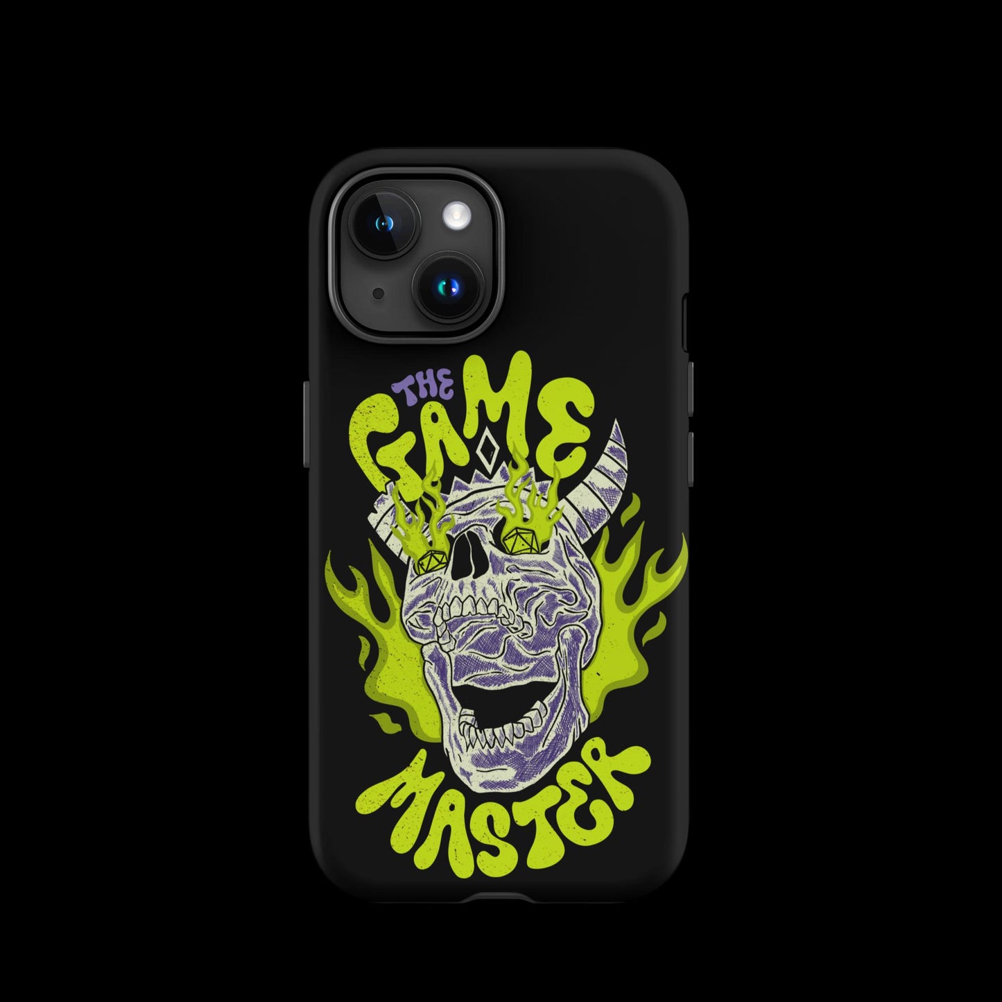 The "Inked GM" Flaming Skull Tough case for iPhone®