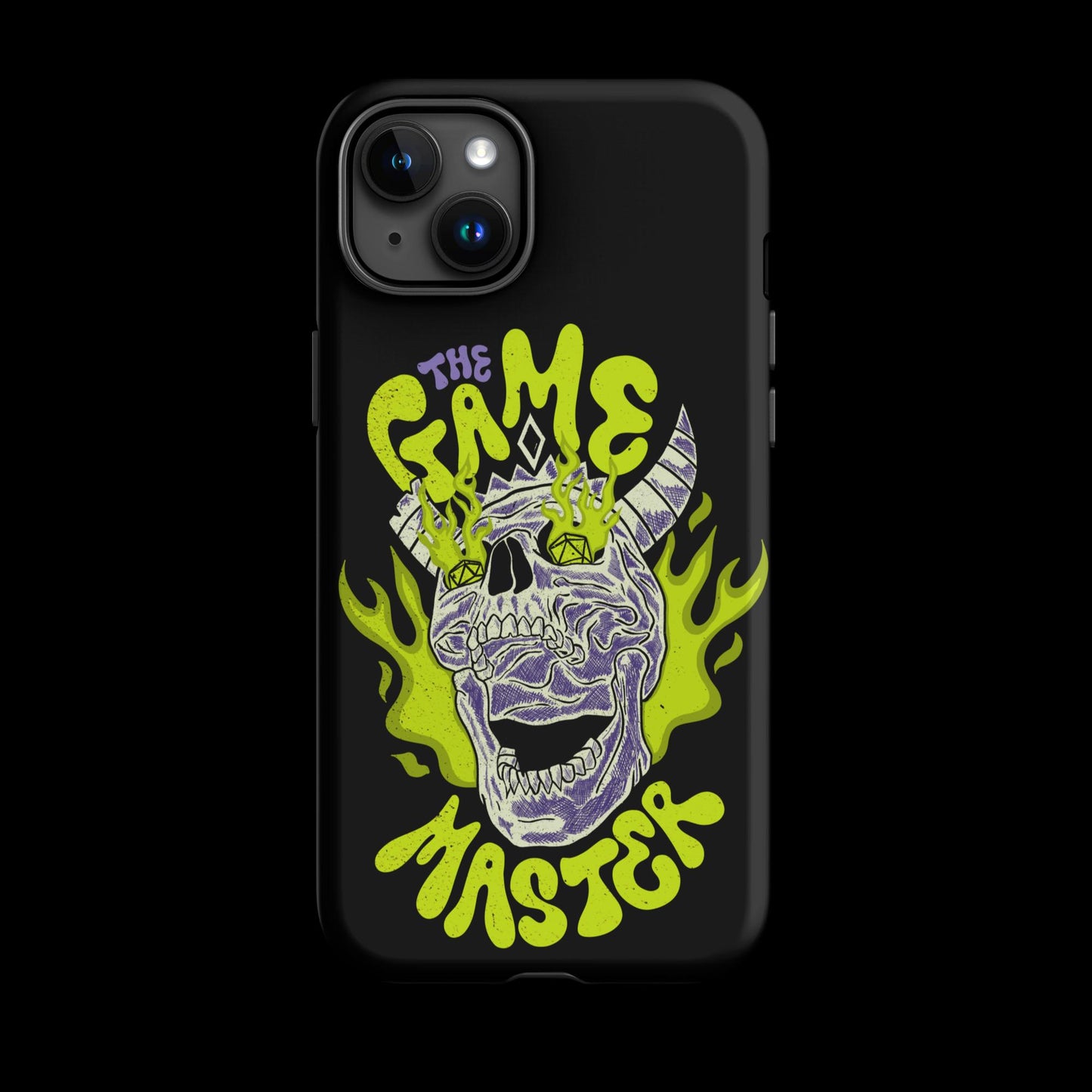 The "Inked GM" Flaming Skull Tough case for iPhone®