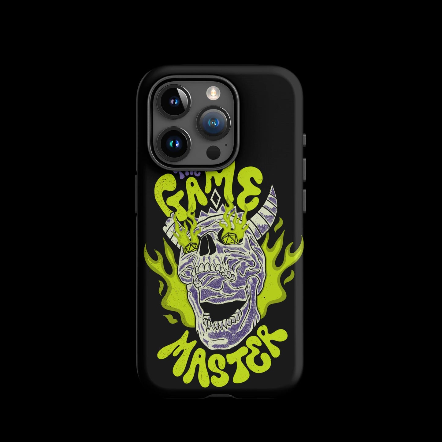 The "Inked GM" Flaming Skull Tough case for iPhone®