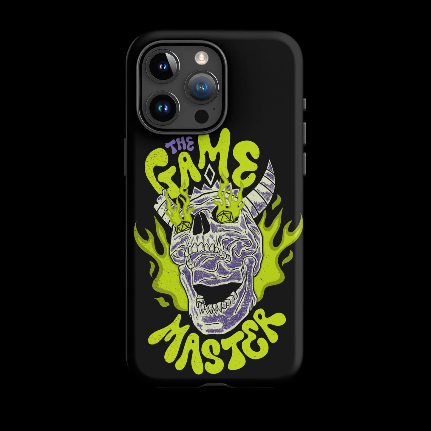 The "Inked GM" Flaming Skull Tough case for iPhone®