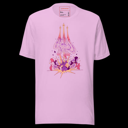 Dungeons & Dragons, Dungeons And Dragons, Magic Missile, D&D, 5E, T-shirt, Shirt, Lilac, Dungeon Master, Spell, Spell Series, Pathfinder, TTRPG, DND