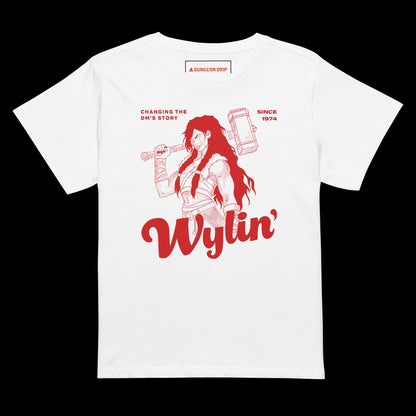 Dungeons & Dragons, Dungeons And Dragons, Female Barbarian, D&D, High-waisted T-shirt, 5E T-Shirt, White, Dungeon Master, Wylin', Pathfinder, TTRPG